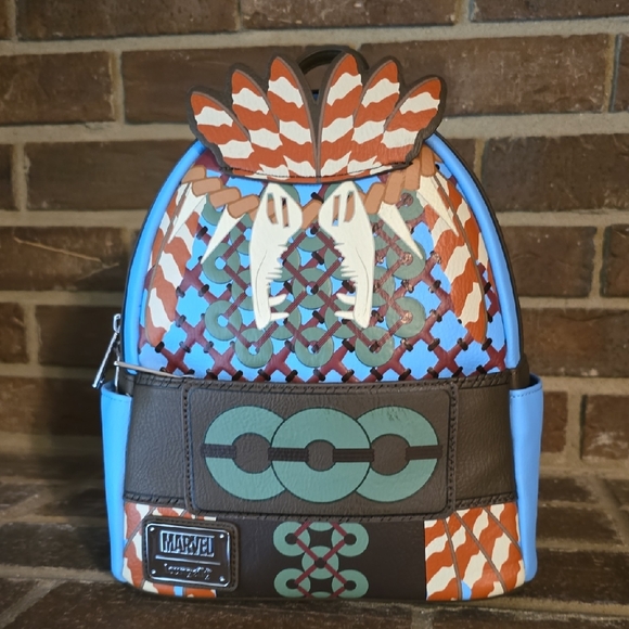 Loungefly Disney Parks Marvel Black Panther Wakanda Forever‎ Mini Backpack NWT - Picture 1 of 7